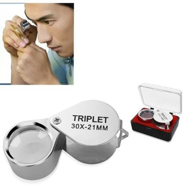 Loupe à œil Loupe Triplet Pour Bijoutiers 30x21mm