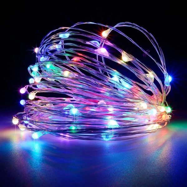 LED String Light, alimenté par batterie extérieur RGB, festival fête décoration 5m